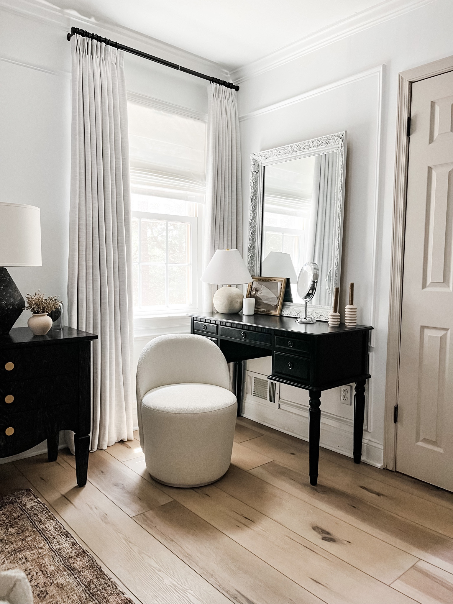 These are the beige white curtains from TwoPages! I have these in our bedroom and guest room. These are the perfect white curtain!!

#LTKhome