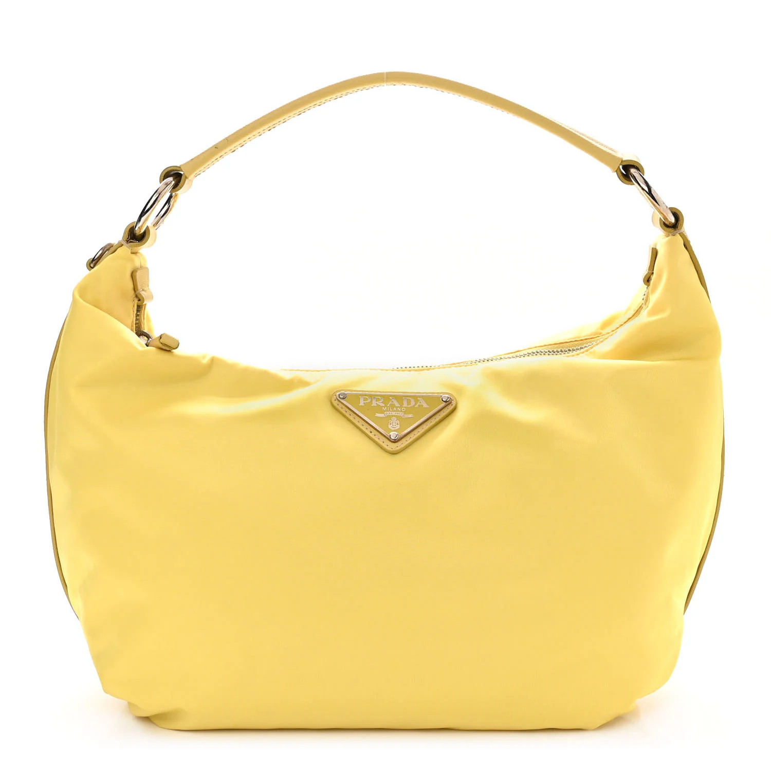 Tessuto Nylon Saffiano Sacca Shoulder Bag Ananas | FASHIONPHILE (US)