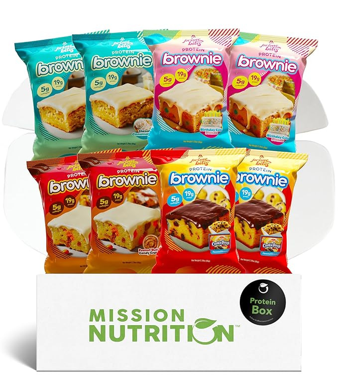 Prime Bites Protein Brownies Variety Pack Blondies - High Protein (19g), Collagen & Whey Protein,... | Amazon (US)