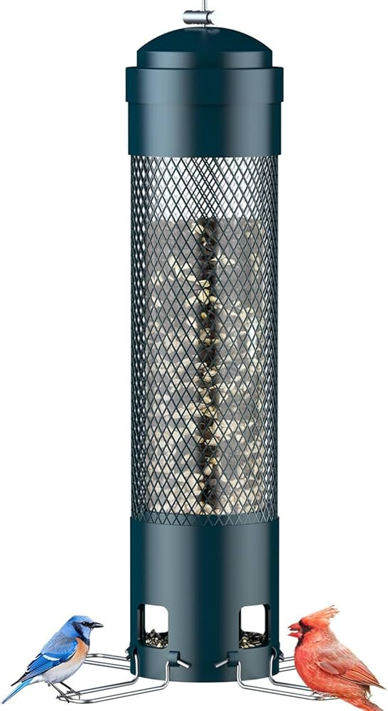 LCSEVEN Bird Feeders for Outdoors Squirrel Proof with Weight-Activated Perches, Hanging Bird Feed... | Amazon (US)