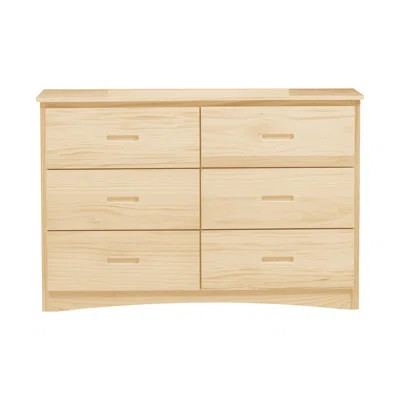 6-Drawer Transitional Dresser 48"L x 17"W x 32"H Wood 1 Piece Pine Wood Smooth Gliding Mechanism | Wayfair North America