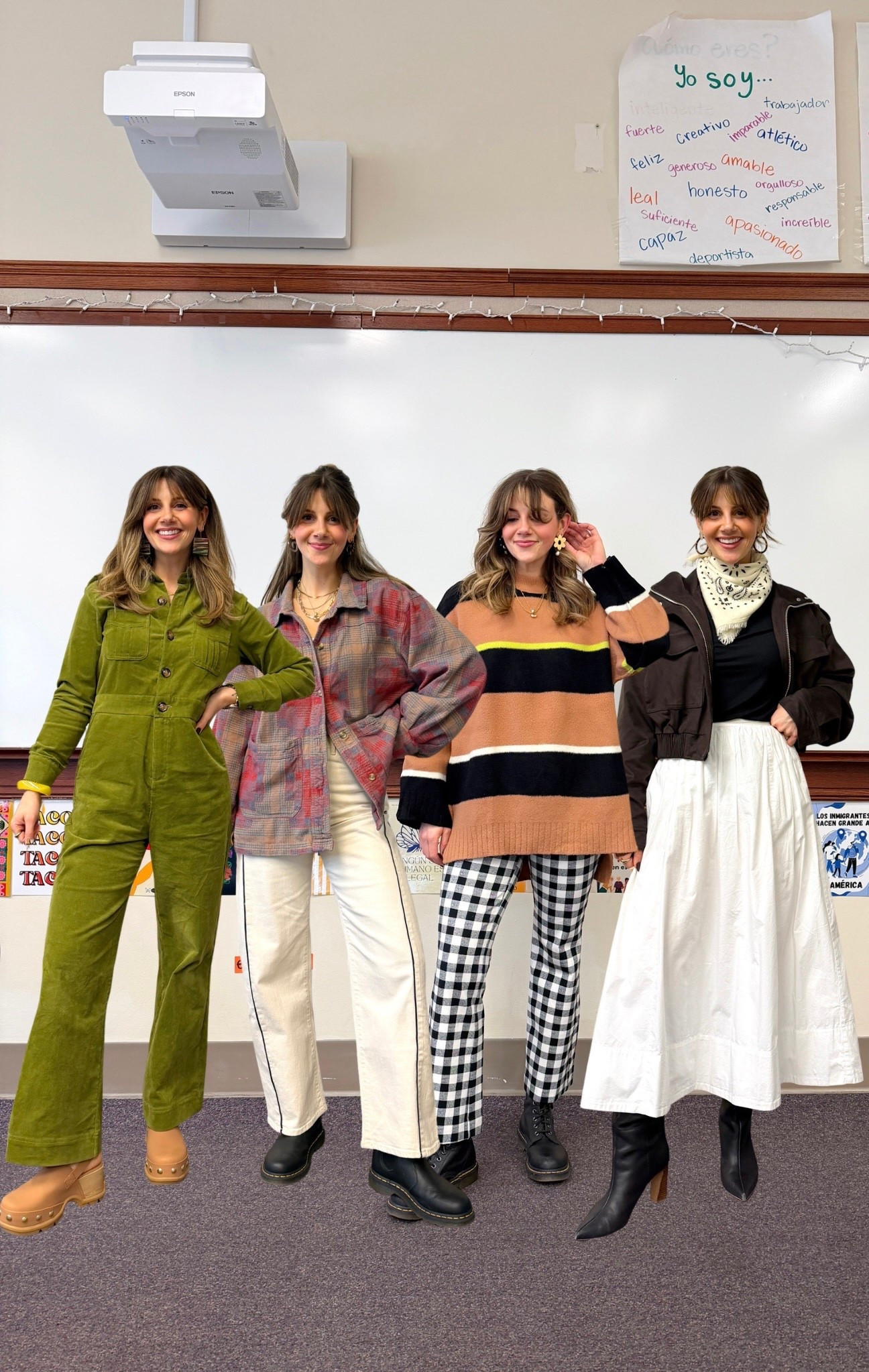 Outfits of the week!

Green coveralls jumpsuit is from Saint Geraldine 