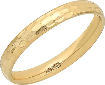 14K Gold Textured Ring | Nordstrom