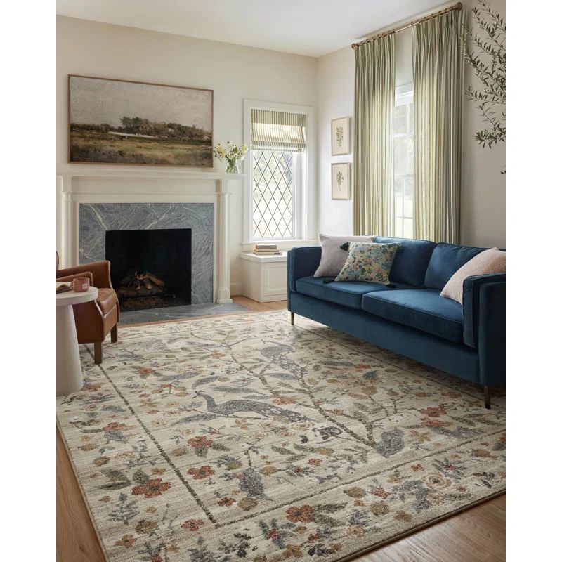 Rifle Paper Co. x Loloi Laurel Cream Area Rug | Wayfair North America