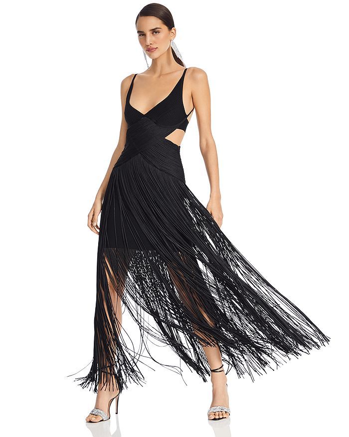 Fringe Cutout Gown - 150th Anniversary Exclusive | Bloomingdale's (US)