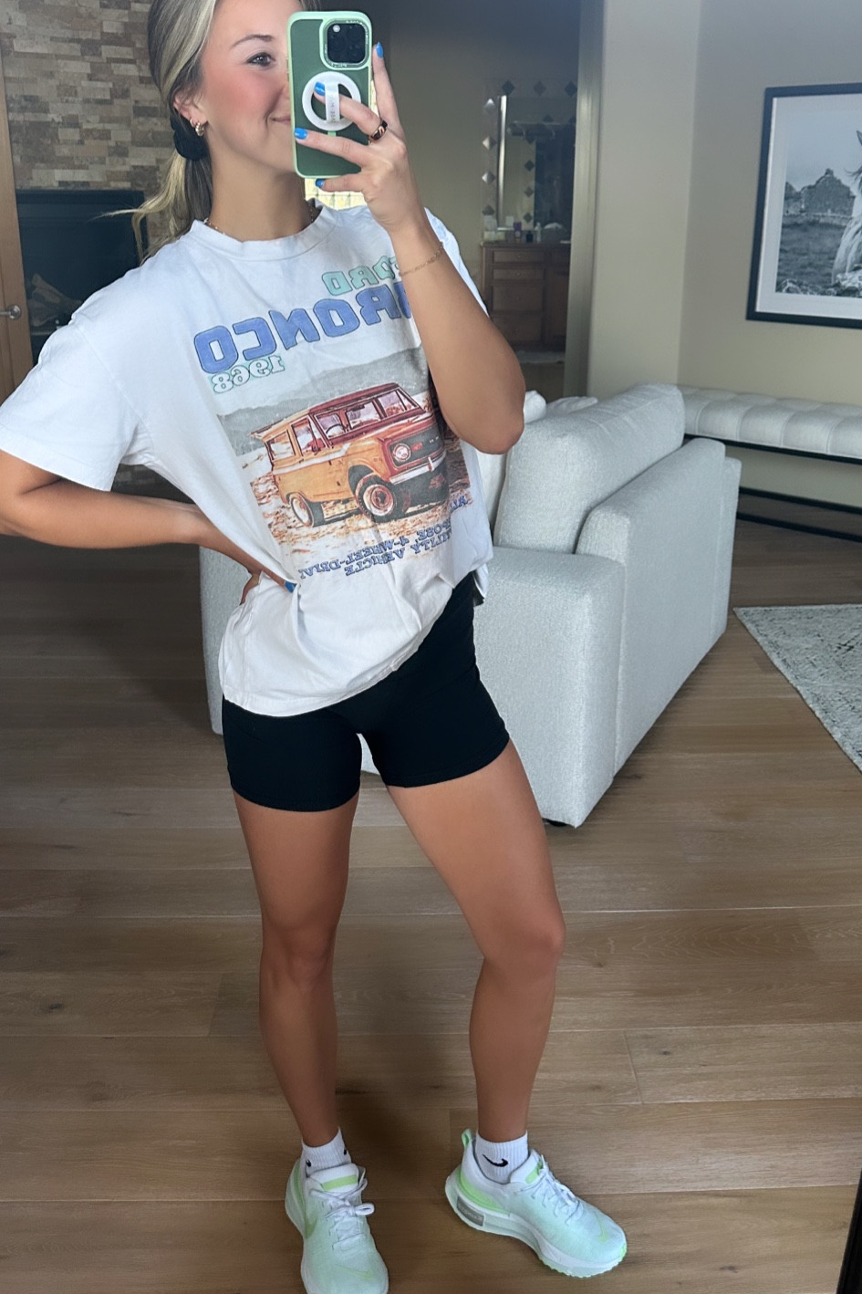 We love an oversized Abercrombie tee!! Paired with some Lululemon align biker shorts and we’re headed out for a walk! 

#LTKFindsUnder100 #LTKStyleTip #LTKFitness