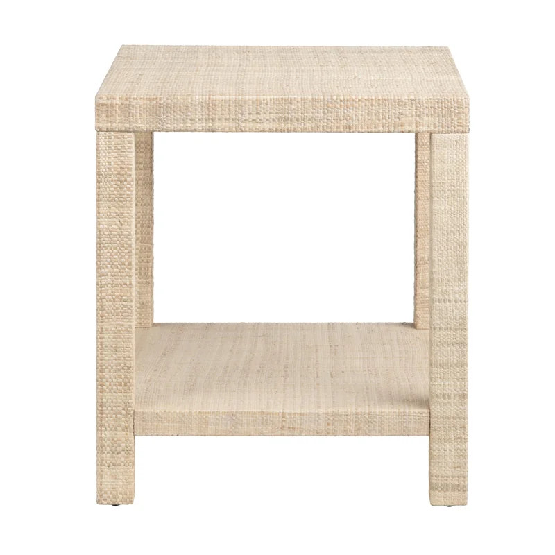 Montrail Raffia Square End Table | Wayfair North America