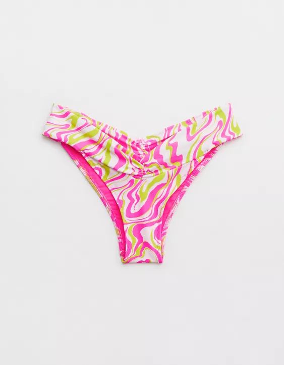 Aerie Ruched Cheeky Bikini Bottom | Aerie