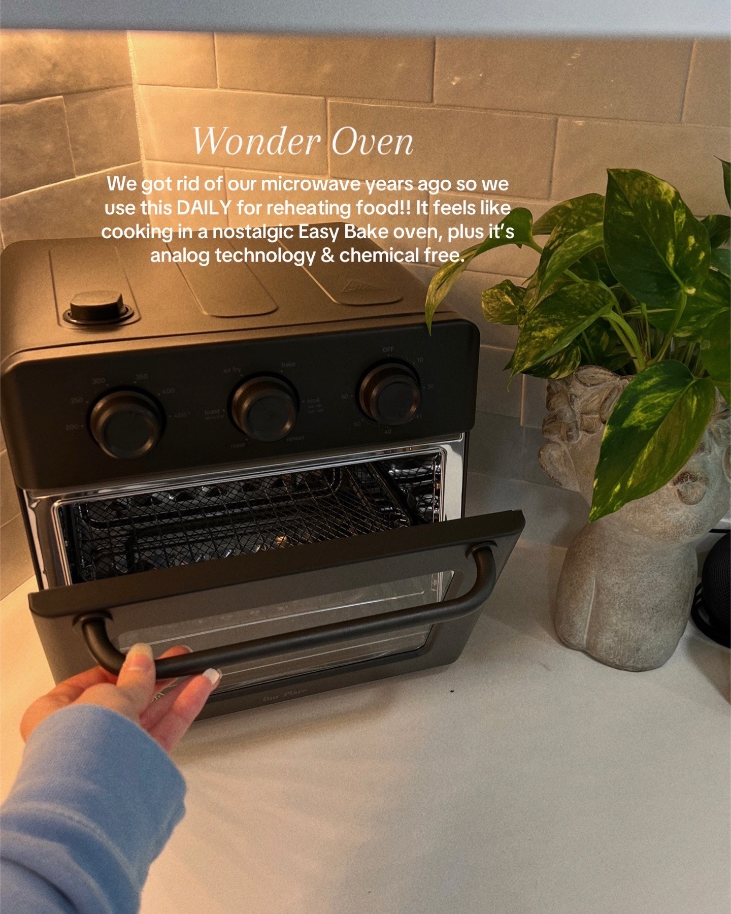 This non-toxic air fryer from Our Place is my FAVORITE! The Wonder Oven is made of stainless steel so there’s no nasty chemicals and it’s analog technology which I prefer when possible. 

#LTKSaleAlert #LTKHome #LTKGiftGuide