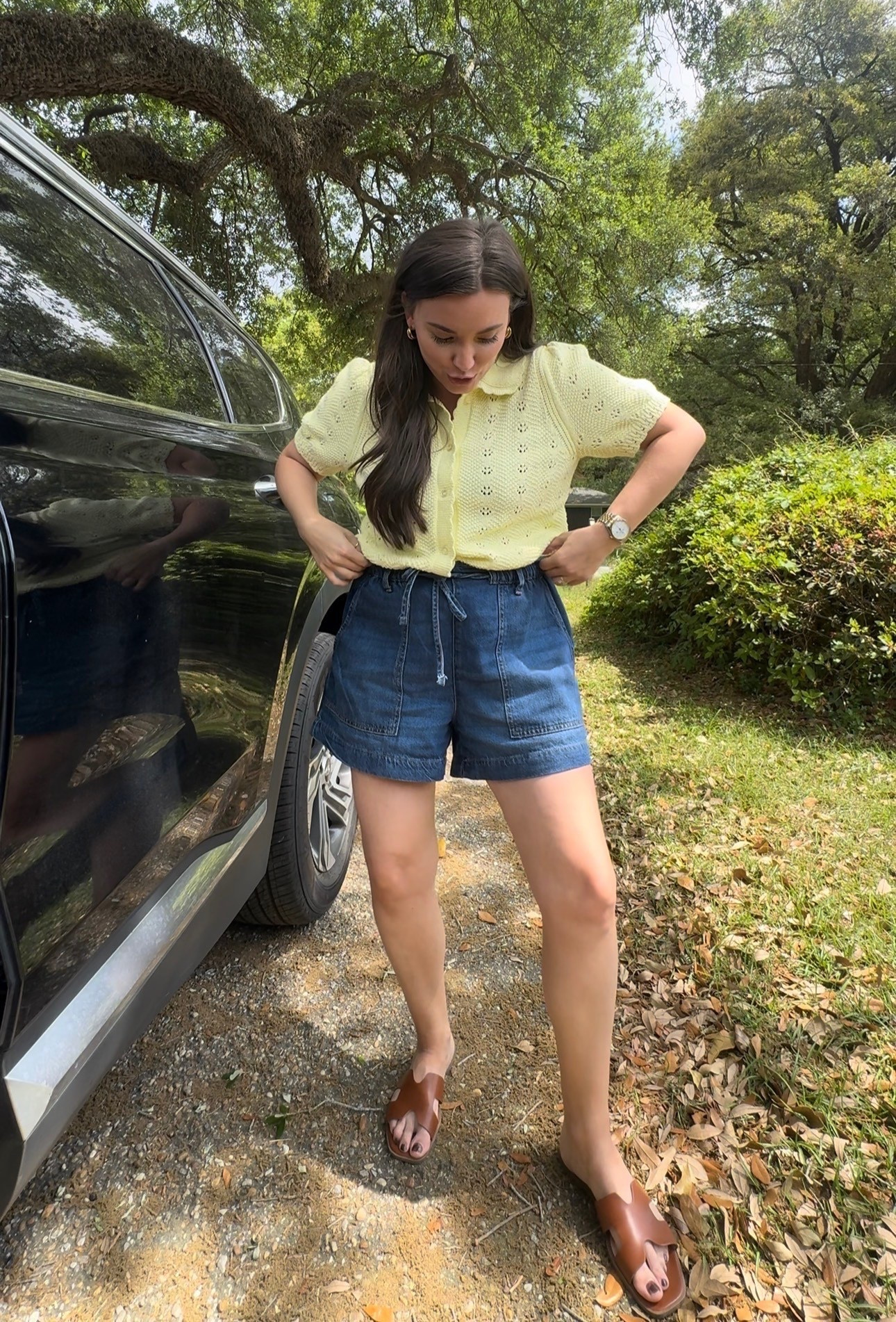 Ootd: walmart top and shorts — target sandals 

#LTKdayinmylife #LTKootd #LTKmomlife