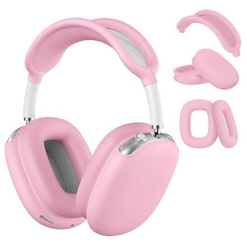 Maxjoy for AirPods Max Case, Soft Silicone Ear Cups Cover/Ear Pad Case Cover/Headband for AirPods Max Headphones, Anti-Scratch Accessories Protective, Pink1 | Amazon (US)