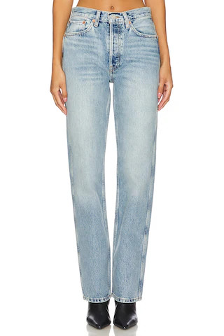 RE/DONE 90s High Rise Loose in Ojai Indigo from Revolve.com | Revolve Clothing (Global)