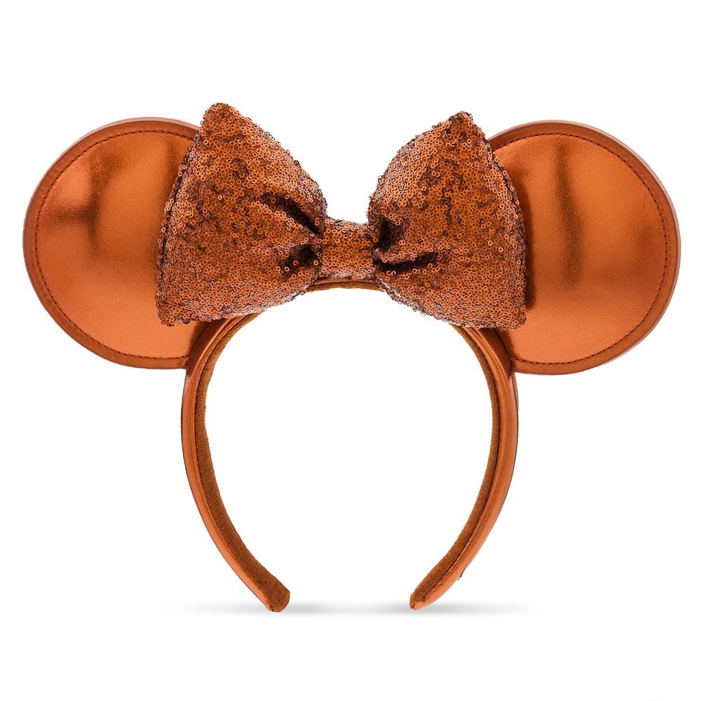 Minnie Mouse Sequin Ear Headband for Adults – Copper | Disney Store