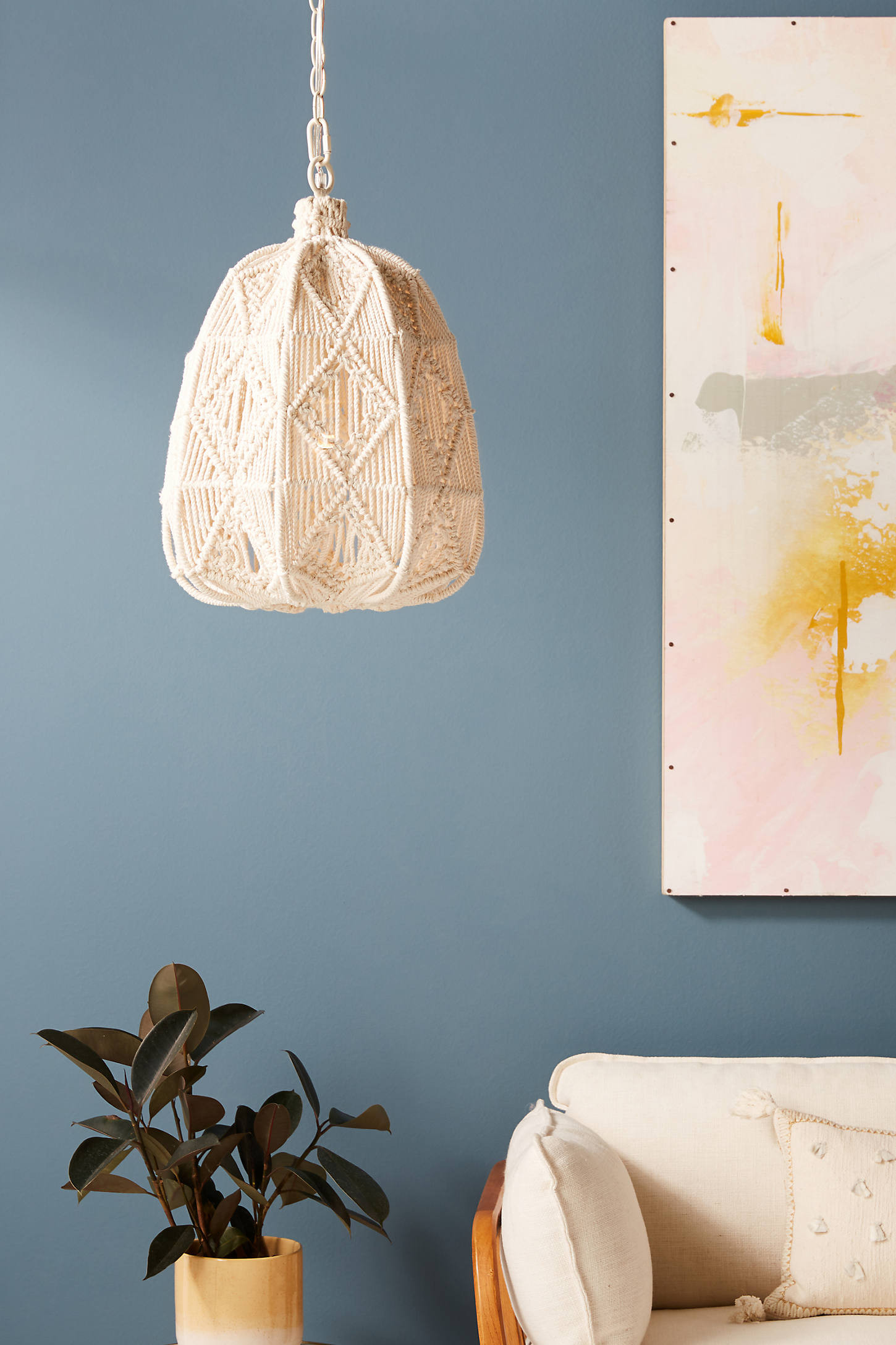 Macrame Bell Pendant | Anthropologie (US)