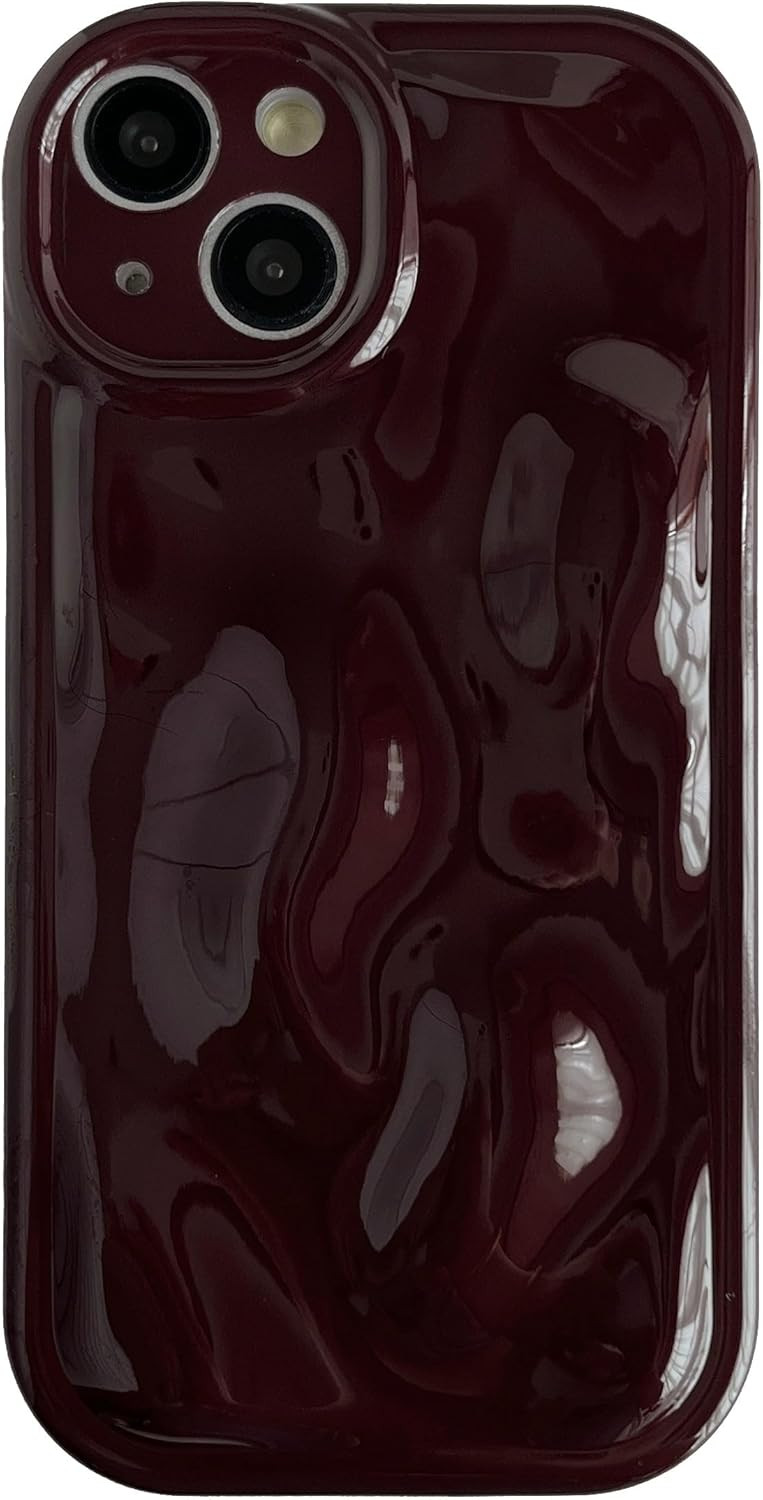 Caseative for iPhone 14 Case,Water Ripple Wave Meteorite Bubble Chrome Plating Soft Phone Case (W... | Amazon (US)