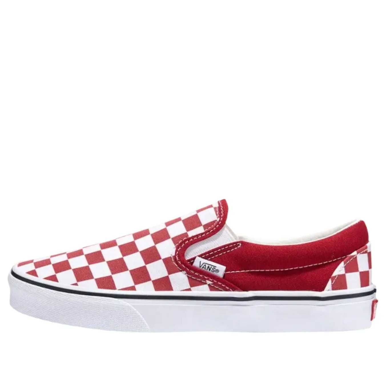 Vans Classic Slip-On Checkerboard 'Red White' VN000DAH14A | KICKS CREW