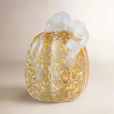 Small Amber Glass Pumpkin Holiday Accent | Joss & Main