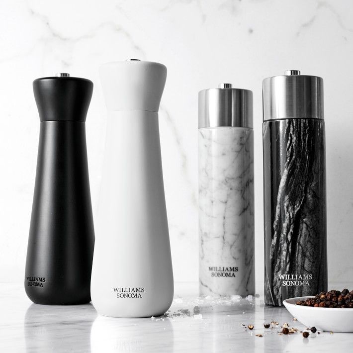 Williams Sonoma Wood Salt and Pepper Mills, Black & White | Williams-Sonoma