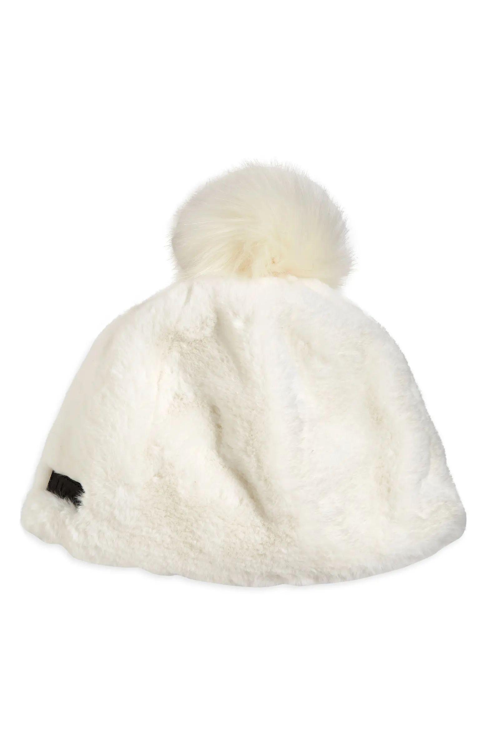 Faux Fur Beanie with Pom | Nordstrom