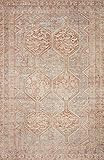 Amazon.com: Chris Loves Julia x Loloi Jules JUL-04 Tangerine / Mist Oriental Area Rug 7'-6" x 9'-... | Amazon (US)