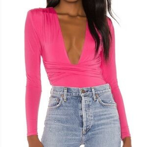 Lovers + Friends Anya Bodysuit Size Small Hot Pink | Poshmark