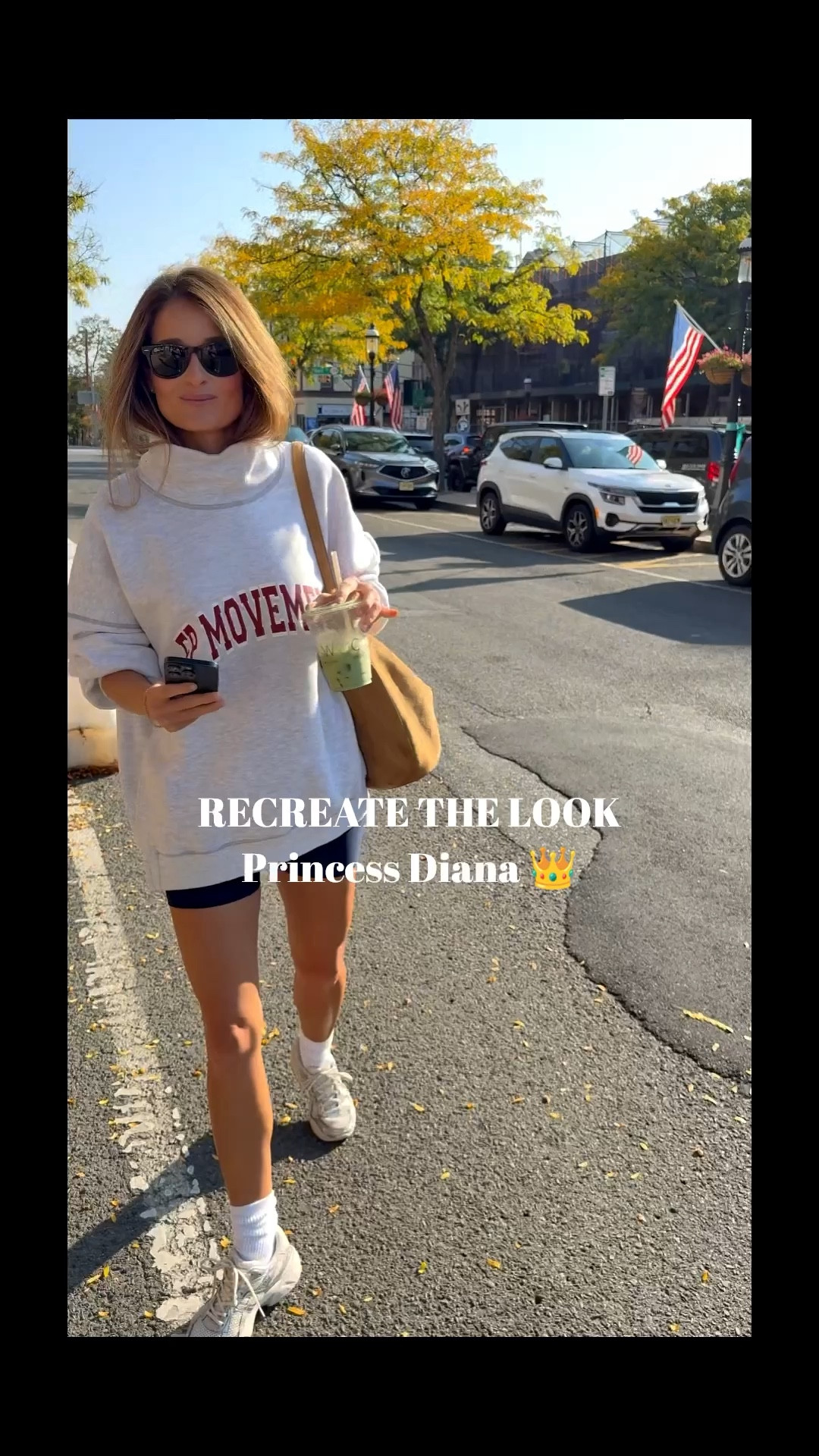 I had so much fun recreating this Princess Diana look! Lady Diana was always so effortlessly chic and even in a sweat shirt and bike shorts, she looked so good! Free People sweatshirt is so soft and oversized in the best way. It’s a bit on the lighter side so think of it as a perfect Fall transition piece! This is one worth getting in a few different colors! I’m wearing a small and it looks big but that is how I like this piece. Size down if you don’t like it this oversized • BEYOND YOGA Spacedye Keep Pace Biker short is so flattering. They hold everything in all the right places. 4.7 star rating for good reason. So many cute colors! • New Balance 530 sneakers are a perfect neutral color for a crisp look and the Hanes 3/4 length socks are cool and breathable • Added some dazzle with my favorite Dorsey bracelet, my $21 earrings (best kept secret) from Amazon and my Ray-Ban sunnies. Hope you all enjoy this one as much as I do  

#LTKFindsUnder50 #LTKActive #LTKSeasonal