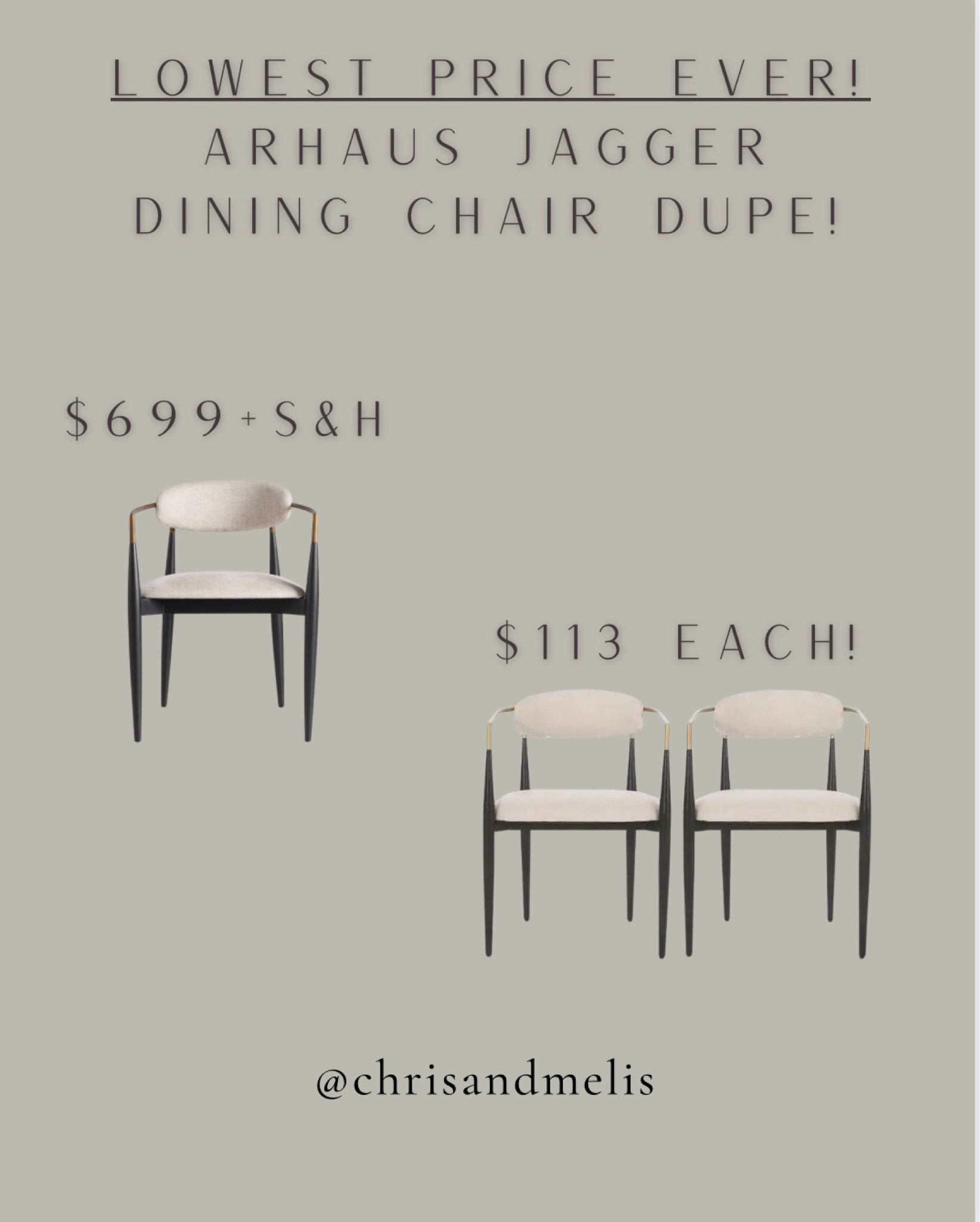 Jagger Dining Chair Dupe
