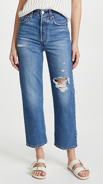 Ribcage Straight Ankle Jeans | Shopbop