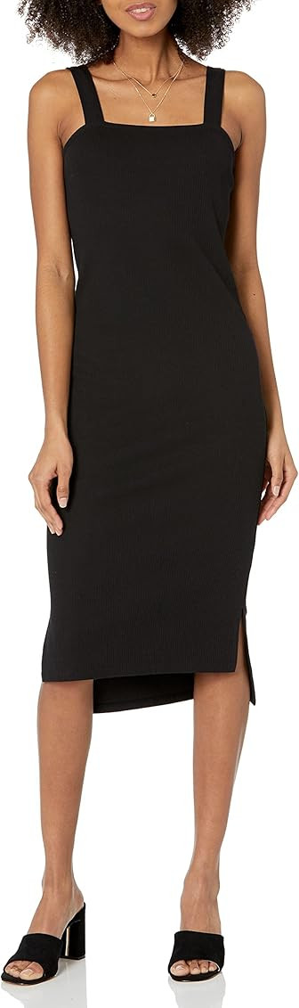 The Drop Women's Amelia Square Neck Strappy Bodycon Midi Tank Dress | Amazon (US)