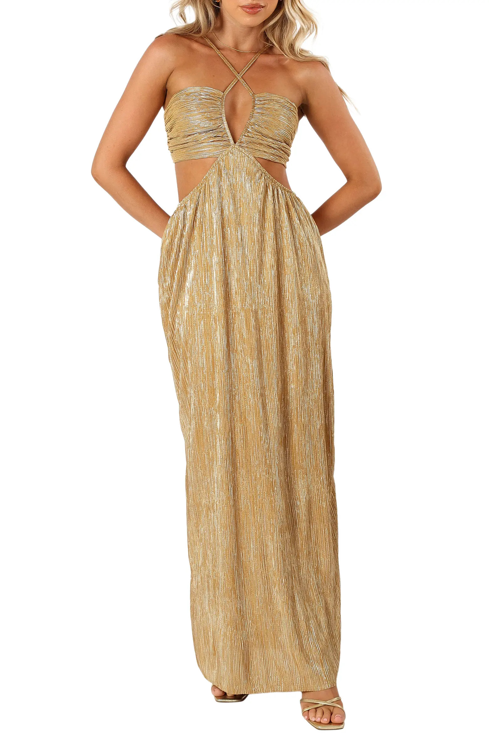 Beyz Plissé Maxi Dress | Nordstrom