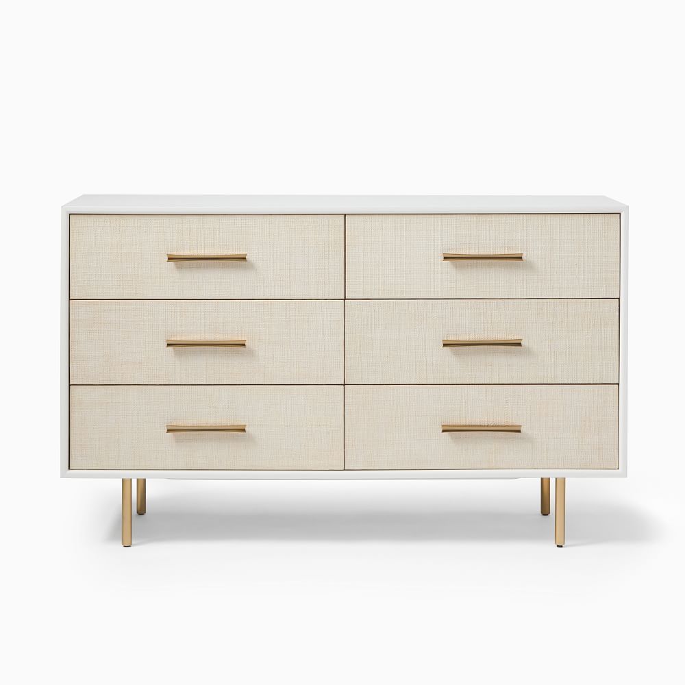 Margot Raffia 6-Drawer Dresser | West Elm (US)