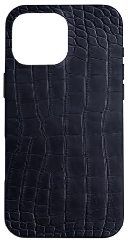 Black Alligator Print Crocodile Animal Lizard Pattern Case for iPhone 16 Pro Max | Amazon (US)
