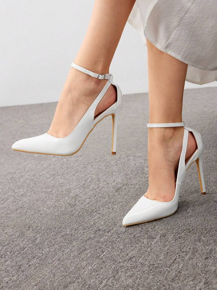 CUCCOO SZL Woman Shoes Square Toe Single Band Chunky Heeled Elegant Black Outdoor Slingback Sandals For Summer Graduation Heels Prom Heels Vacation Shoes Summer Elegant Basics Business Casual Business Chic Valentine Gift Summer Shoes Spring Shoes Spring Break Easter For Christmas | SHEIN