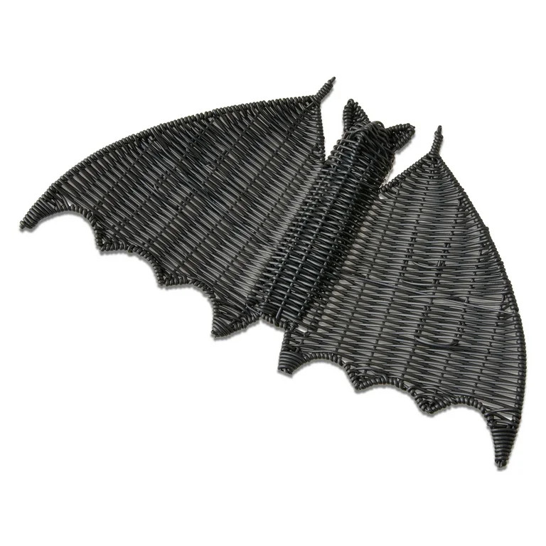 Woven Bat Tabletop Decor, Black, 9.25", Halloween by Way To Celebrate - Walmart.com | Walmart (US)