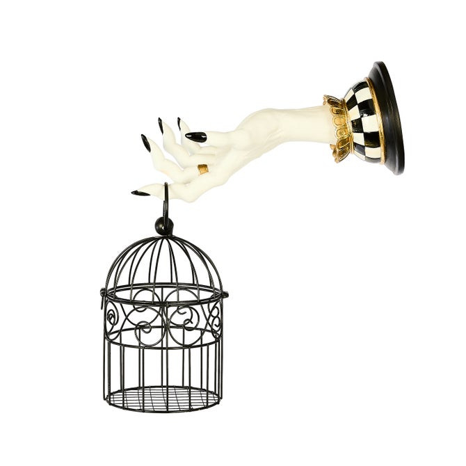 Haunted House Spooky Hand Lantern Wall Decor | MacKenzie-Childs