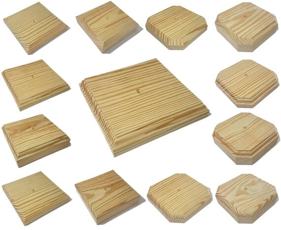 Fence Post Cap Deck Post Cap Modern Mailbox Post Cap Garden - Etsy | Etsy (US)