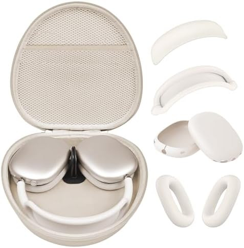 Hard Case for AirPods Max Supports Sleep Mode, Travel Carrying Headphone Case with AirPods Max Si... | Amazon (US)