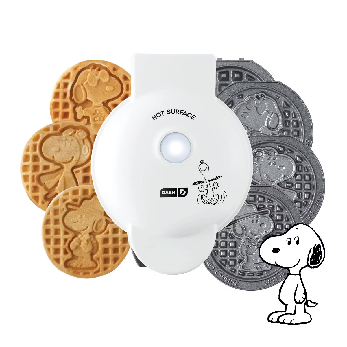 Peanuts x Dash Snoopy MultiMaker Mini Waffle Maker System 4 Plates | Target