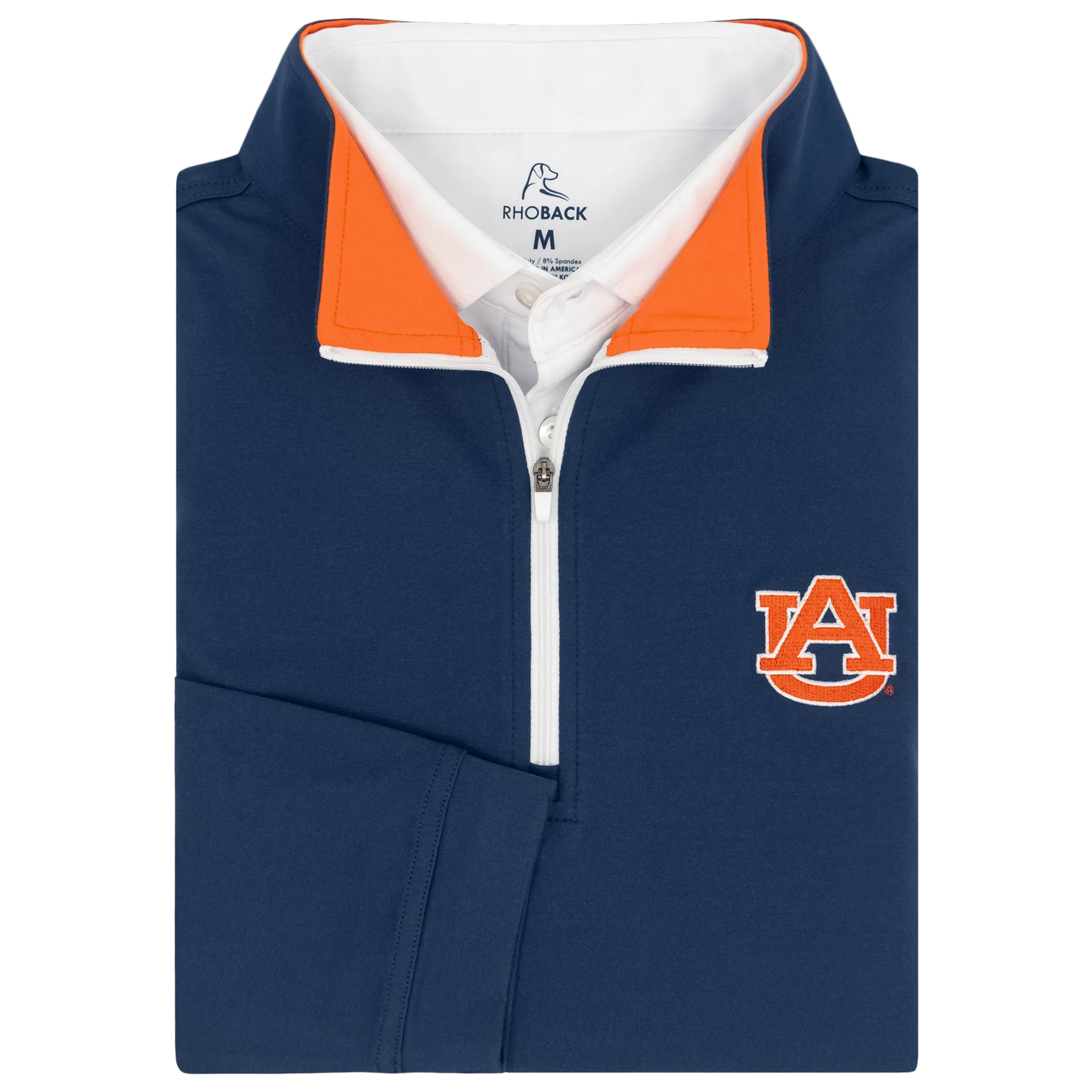 Solid Collegiate Q-Zip - Auburn | RHOBACK