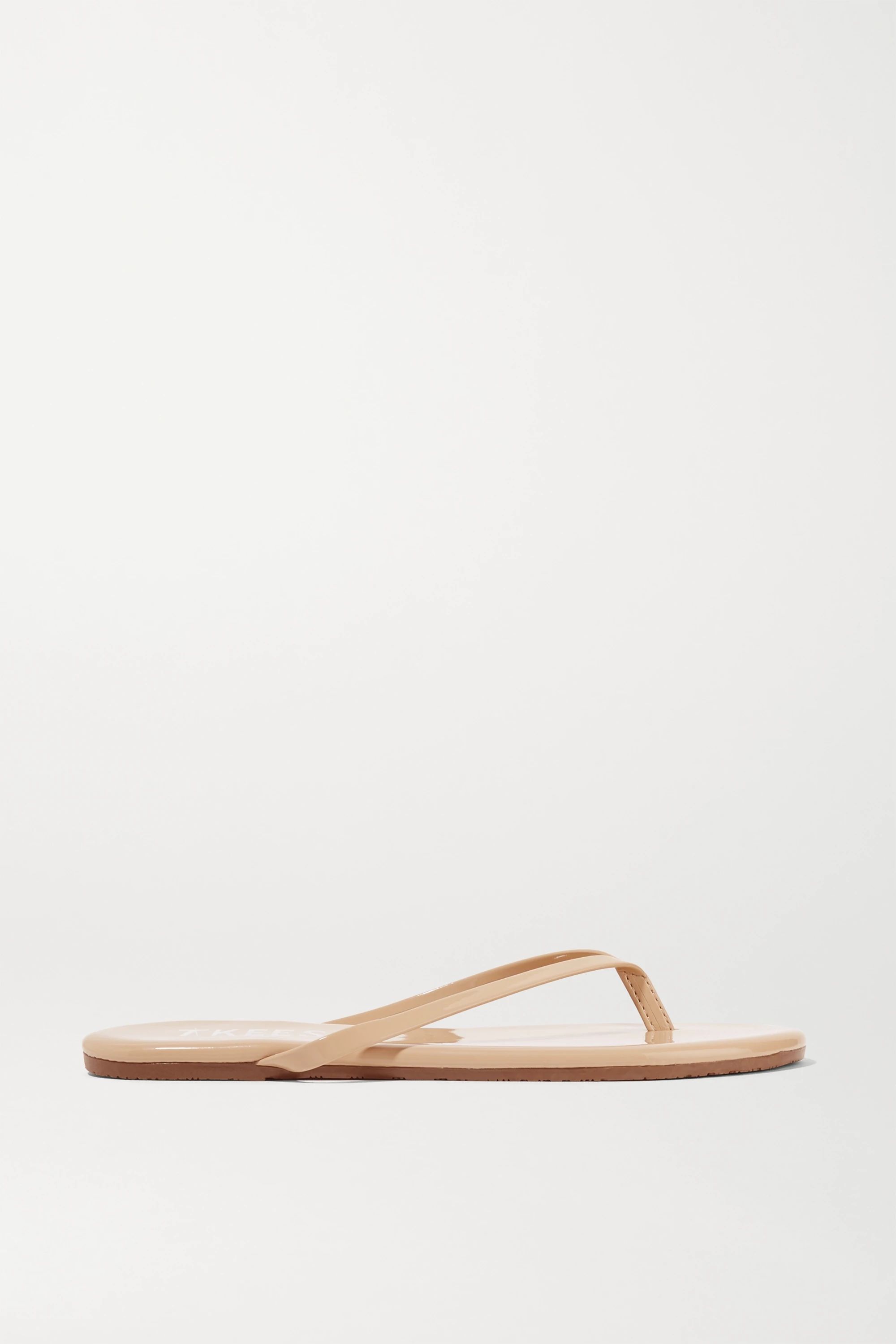 TKEESFoundations Gloss patent-leather flip flops | NET-A-PORTER (US)