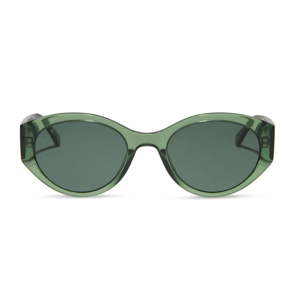 COLOR: sage crystal g15 polarized sunglasses | DIFF Eyewear