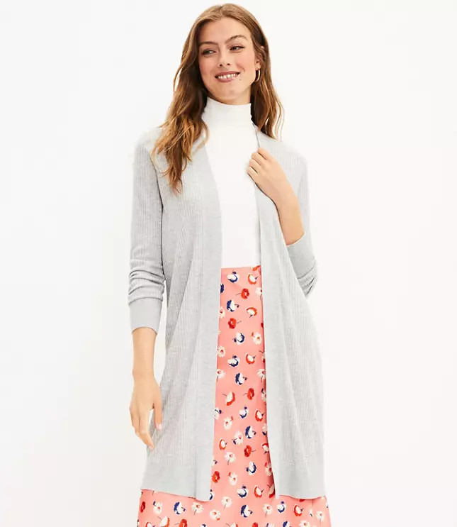 Long Open Cardigan | LOFT