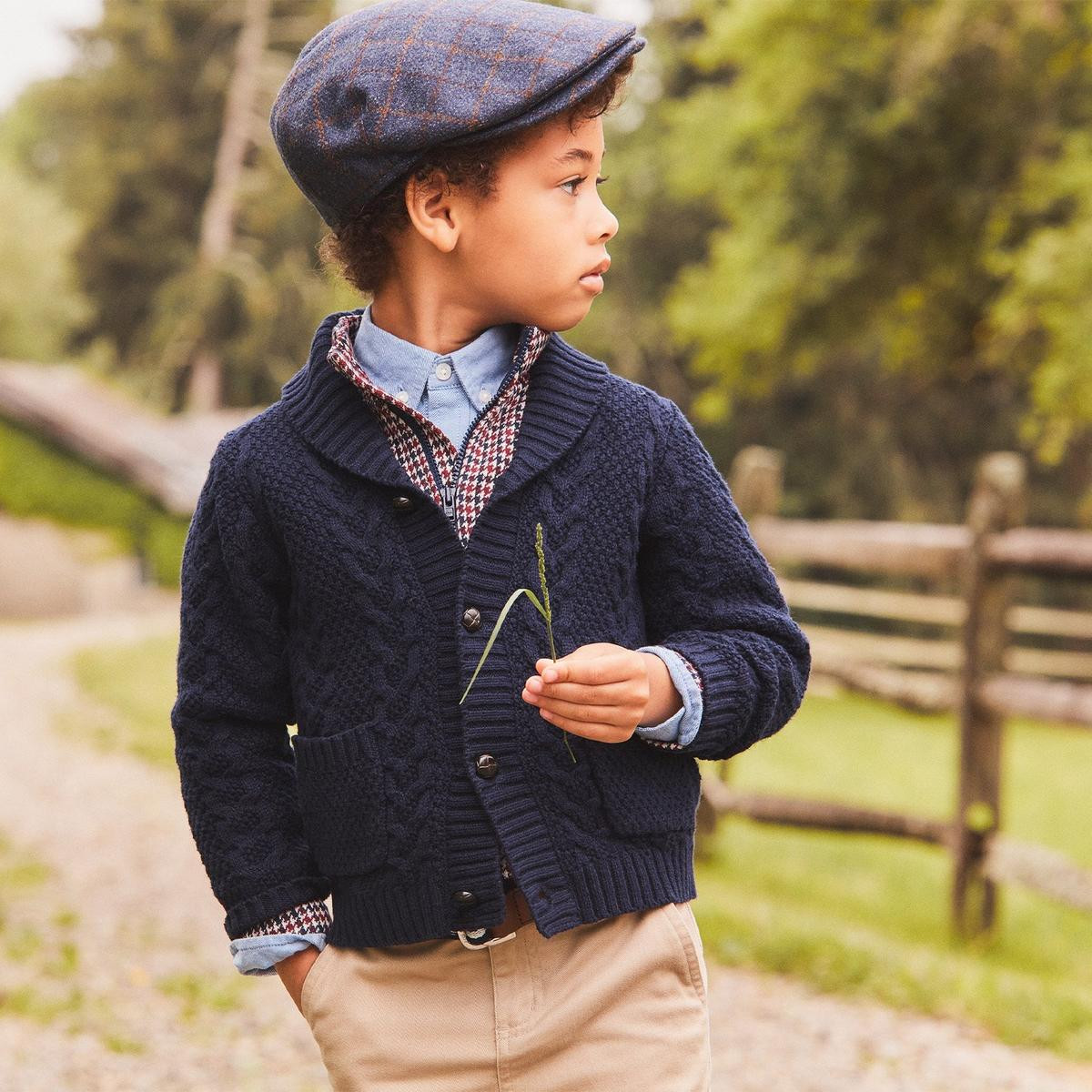 The Cable Shawl Collar Cardigan | Janie and Jack