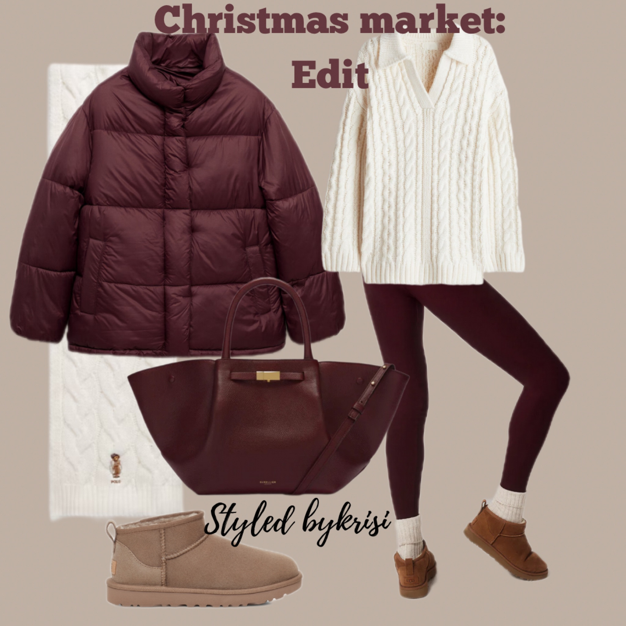 Cozy for the Christmas Markets 🎄🧸🤎🎁
fall fashion trends, warm cozy outfits: burgundy puffer jacket mango H&M collared collar knit jumper sweater leggings lovall bag fashion winter walk inspo outfit ideas warm outfit city break trainers cyber week 

#LTKbag #LTKCyberWeek #LTKshoes