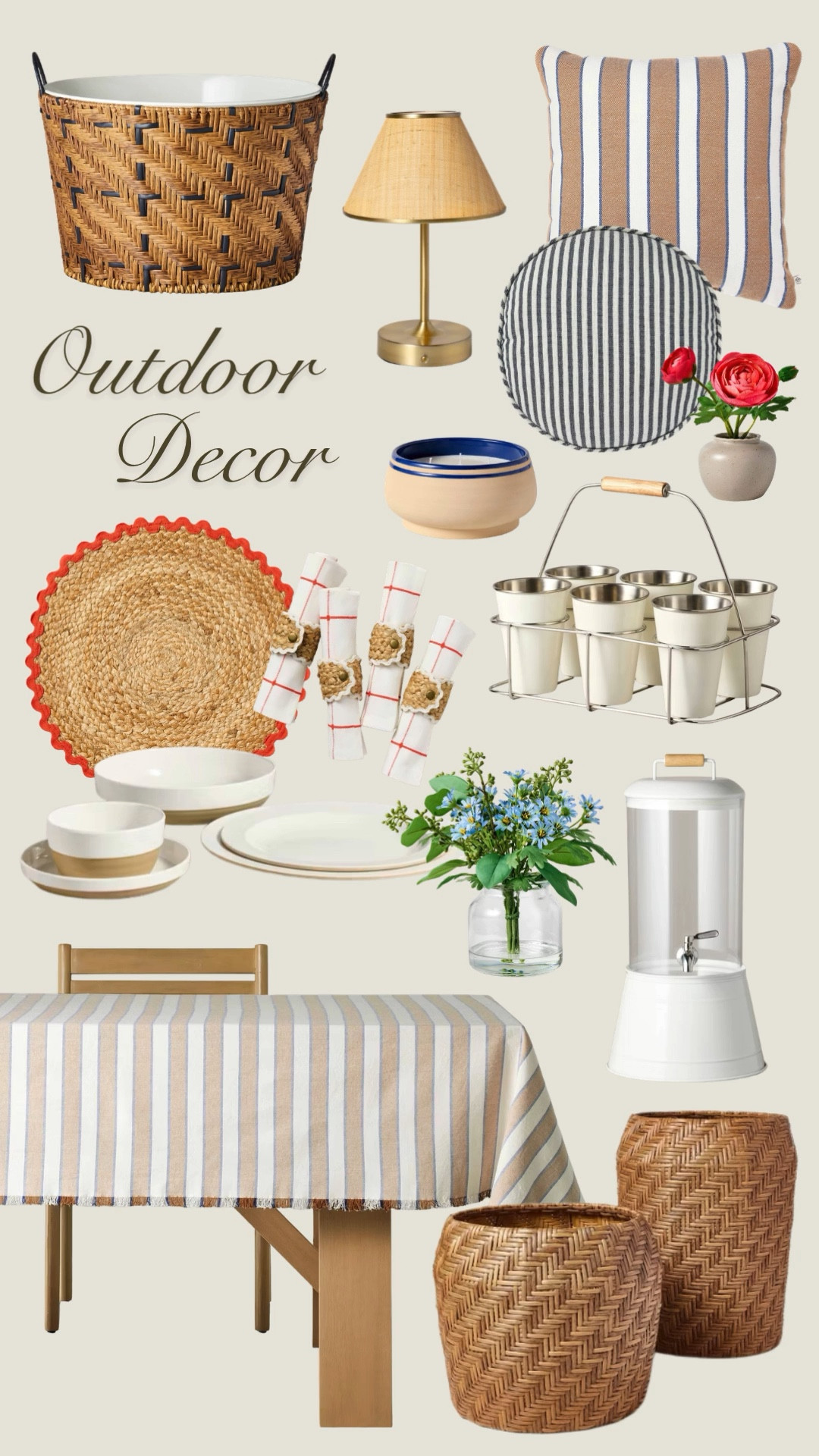 Hearth and Hand outdoor decor is here! There are so many great finds for your porch, patio, or even inside your home. Tabletop decor, entertaining pieces and furniture - it's all sooooo good, and just in time for summer! #Target #Hearth and Hand #Rattan #OutdoorHosting #Hosting #Entertaining #Glassware #Flatware #Dinnerware #Coastal #Summer #Spring #Mother’sDay #Porch #Patio #Outdoors 

#LTKHome #LTKSeasonal