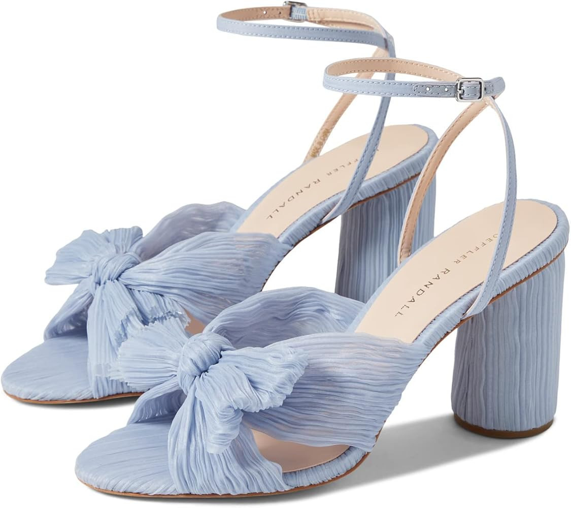 Camellia Blue Pleated Bow Heel Blue / 9 | Amazon (US)