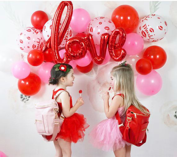 Valentines Balloon Garland, Valentines Day Balloon, Balloon Garland, Valentines Day Party, Galent... | Etsy (US)
