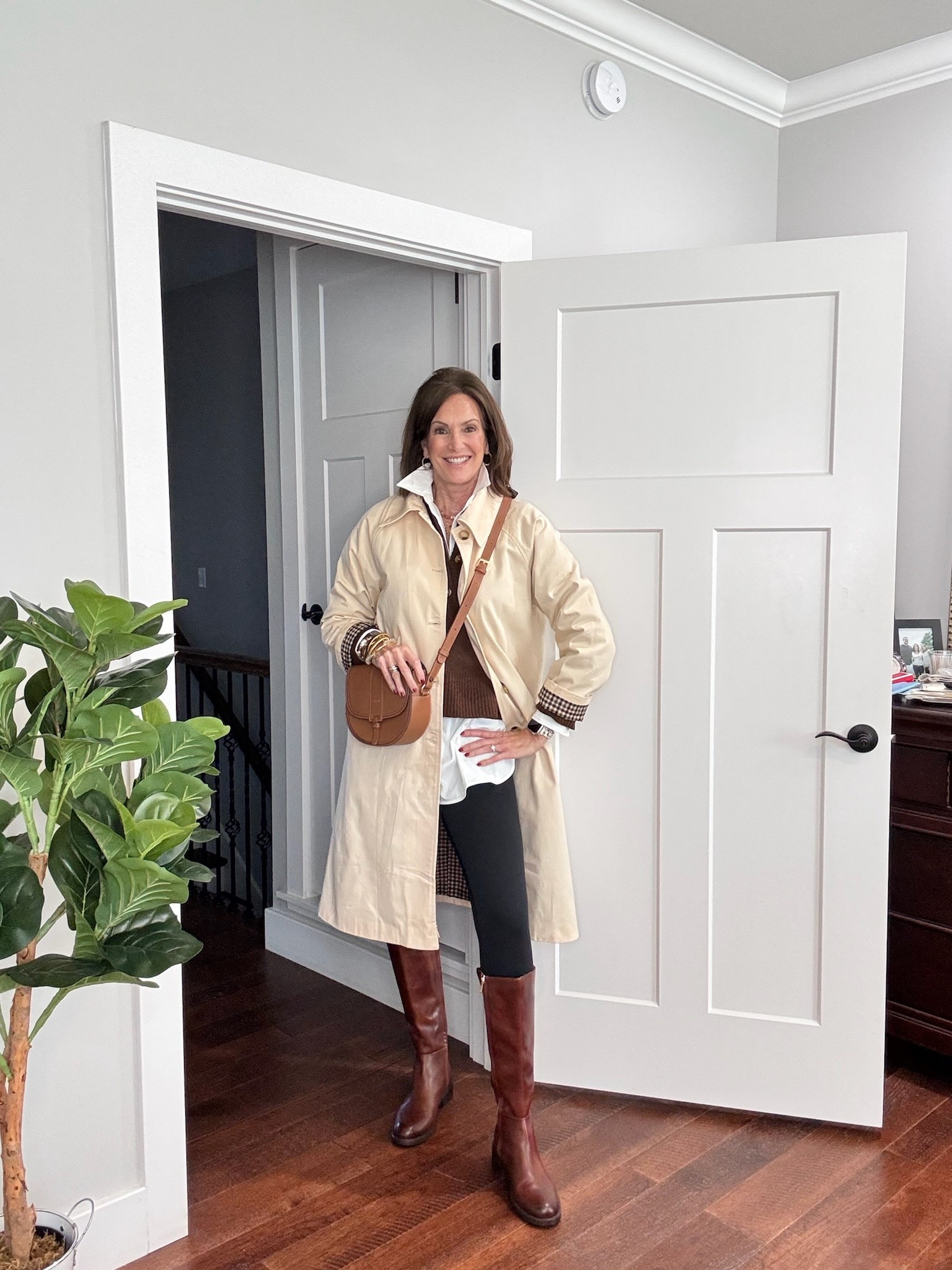 Casual everyday outfit - medium short white shirt - medium white tunic shirt - size 10 fleece lined leggings - medium trench coat
Women’s fashion, outfit inspo, outfit ideas, what to wear for, fashion over 40, fashion over 50, winter outfit ideas, winter fashion, winter styles, winter outfits, winter outfit inspo, holiday styles, holiday outfits, holiday outfit inspo, holiday fashion, trending fashion, chic style

#LTKootd #LTKOver40 #LTKHoliday