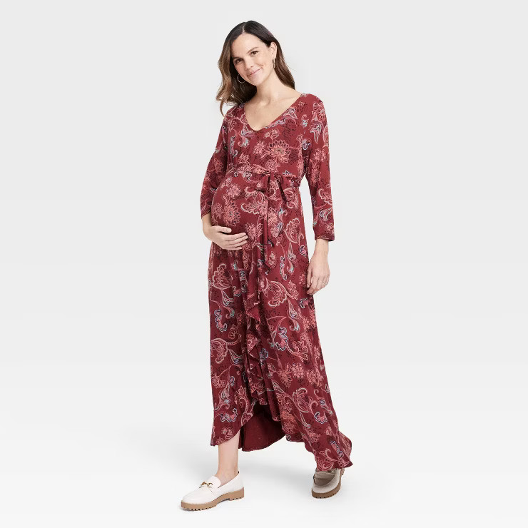 3/4 Sleeve Knit Maternity Dress - Isabel Maternity by Ingrid & Isabel™ | Target