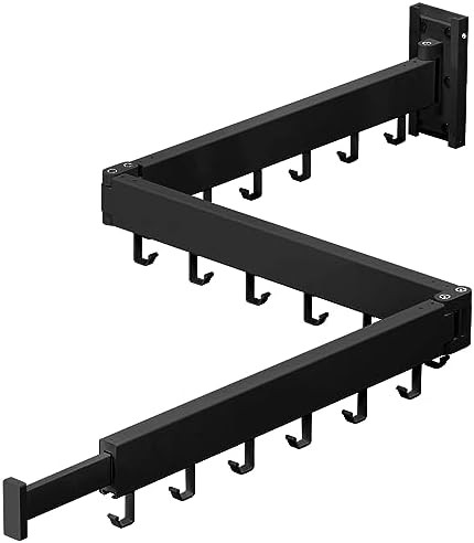 Clothes Drying Rack Wall Mounted,Laundry Rack Wall Wount,Drying Rack Clothing for Laundry,Retract... | Amazon (US)